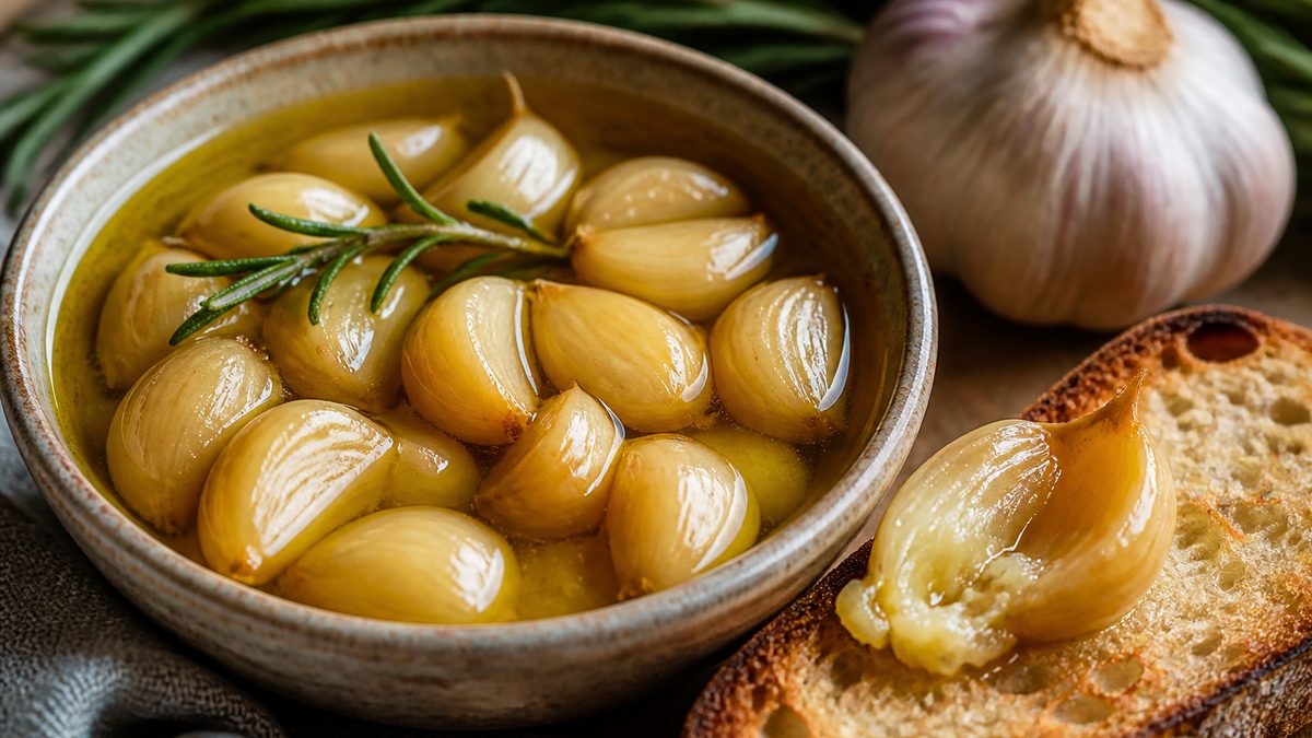 Ajo confitado, receta de lacocinademaher