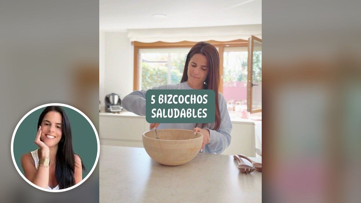 Bizcocho de zanahoria y nueces de Clara Fuertes, con su foto de perfil en un montaje de HolyCook