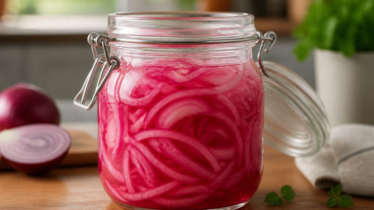 Cebolla morada encurtida, receta de ericlahuerta