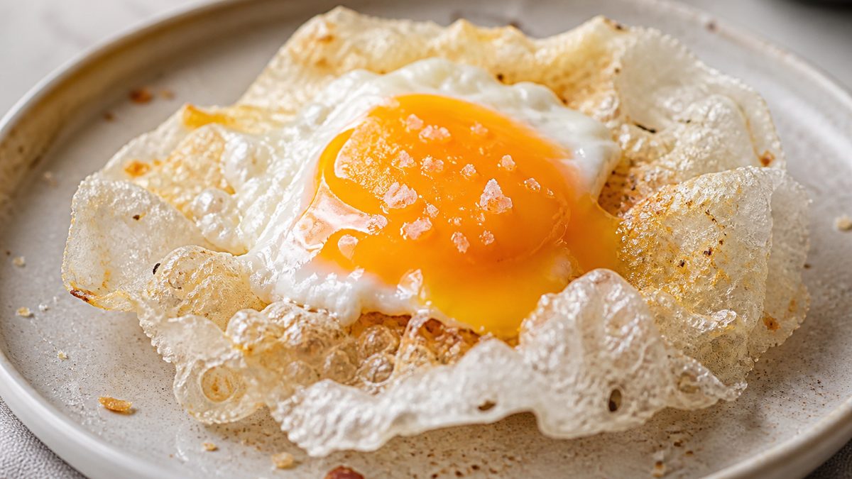 Huevo con papel de arroz, receta de Carrefour Espana