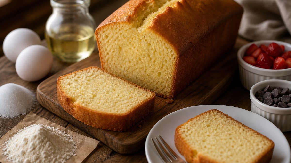 Paulina Cocina resume el budín en 4 huevos + 240 g de azúcar, aceite y harina