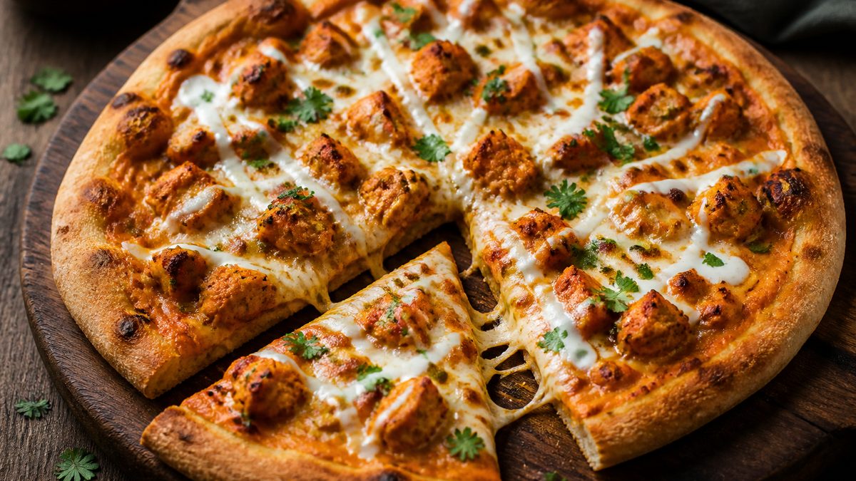 Butter Chicken Pizza, receta de candidcooksblog