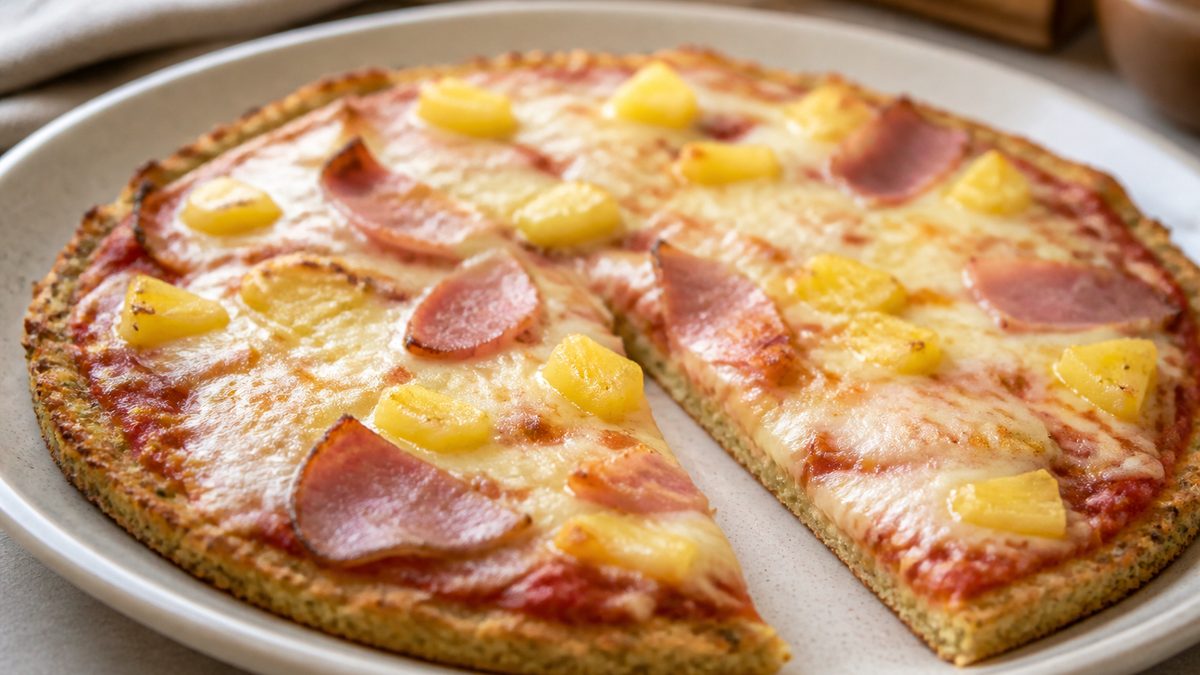 Pizza saludable de coliflor, receta de laauraavz