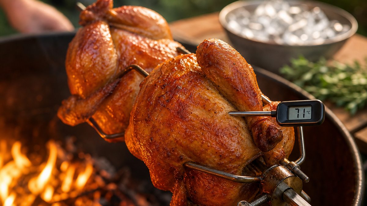 La “salmuera aromática caliente + hielo” de charlito_cooks para pollo jugoso