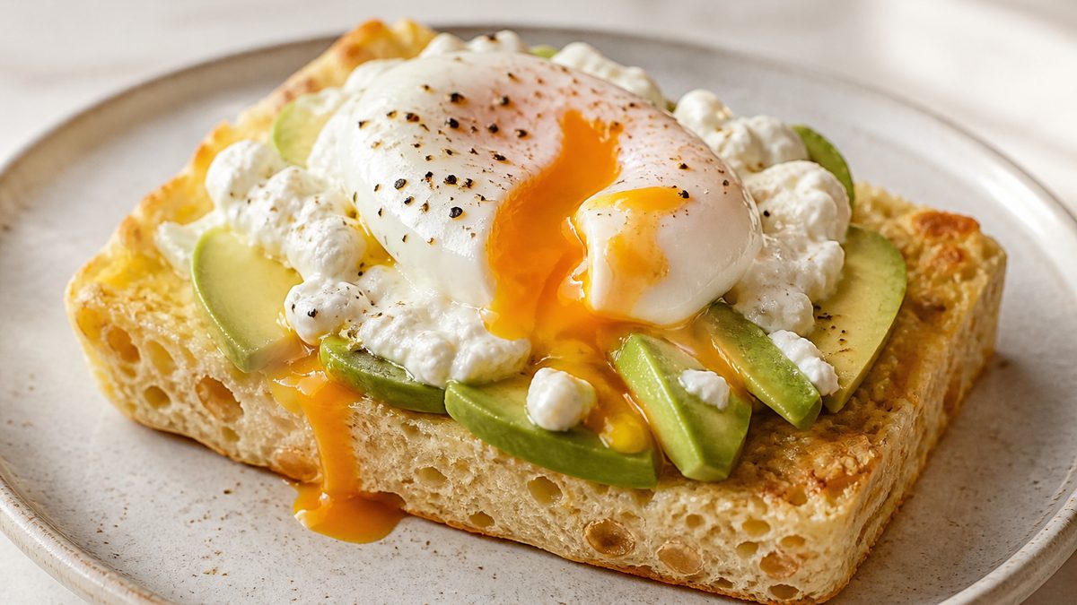 Una tostada alta en proteína express, receta de realfooding