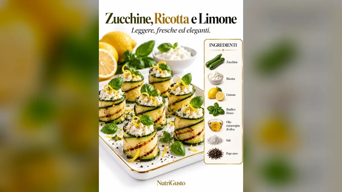 Zucchine, ricotta e limone, receta de nutrigustoit